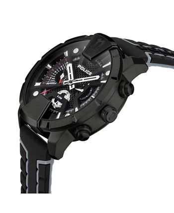 48mm Collection Strap Men\'s - Police Black Watch Macy\'s Silicon Huntley