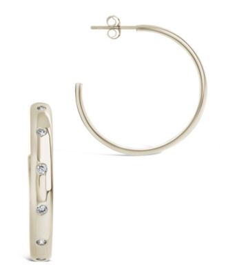 Sterling Forever Everlee Hoop Earrings - Macy's