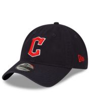 New Era 59Fifty CLEVELAND INDIANS Black Fitted Ball Cap Hat Sz 7 5/8  Guardians