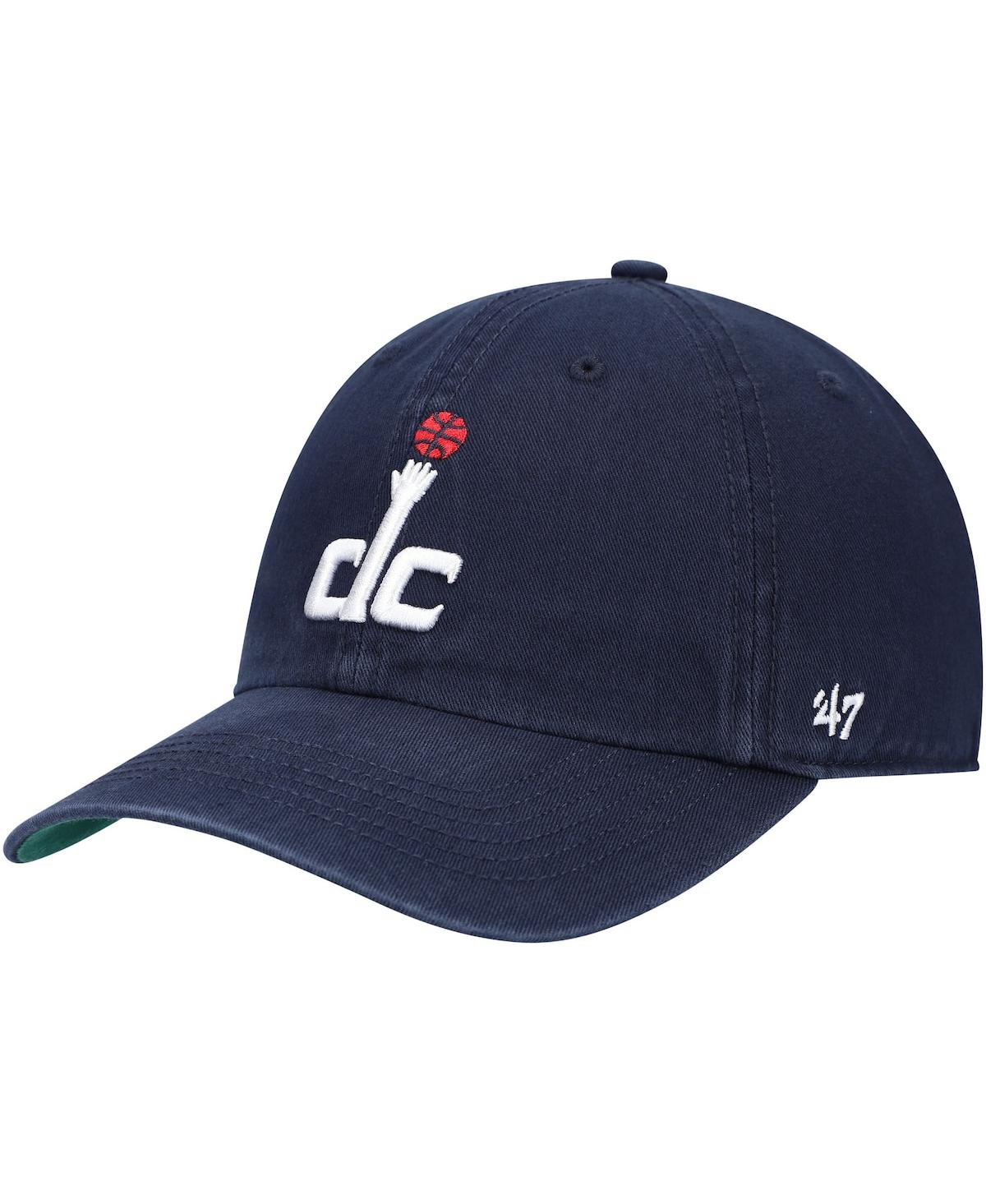 Men's Navy Washington Wizards Team Franchise Fitted Hat - Navy