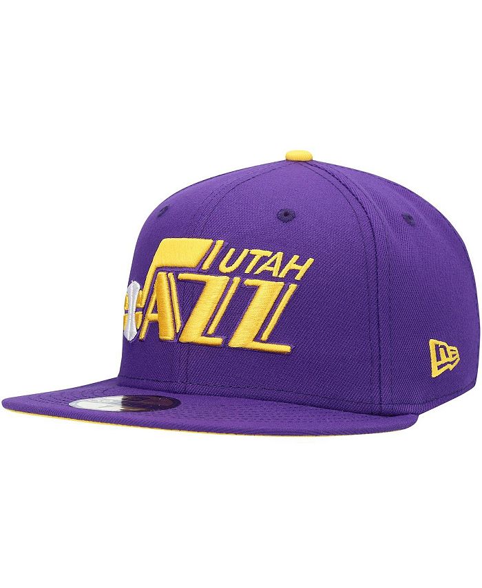 New Era Men's Purple Utah Jazz Hardwood Classics 59FIFTY Fitted Hat
