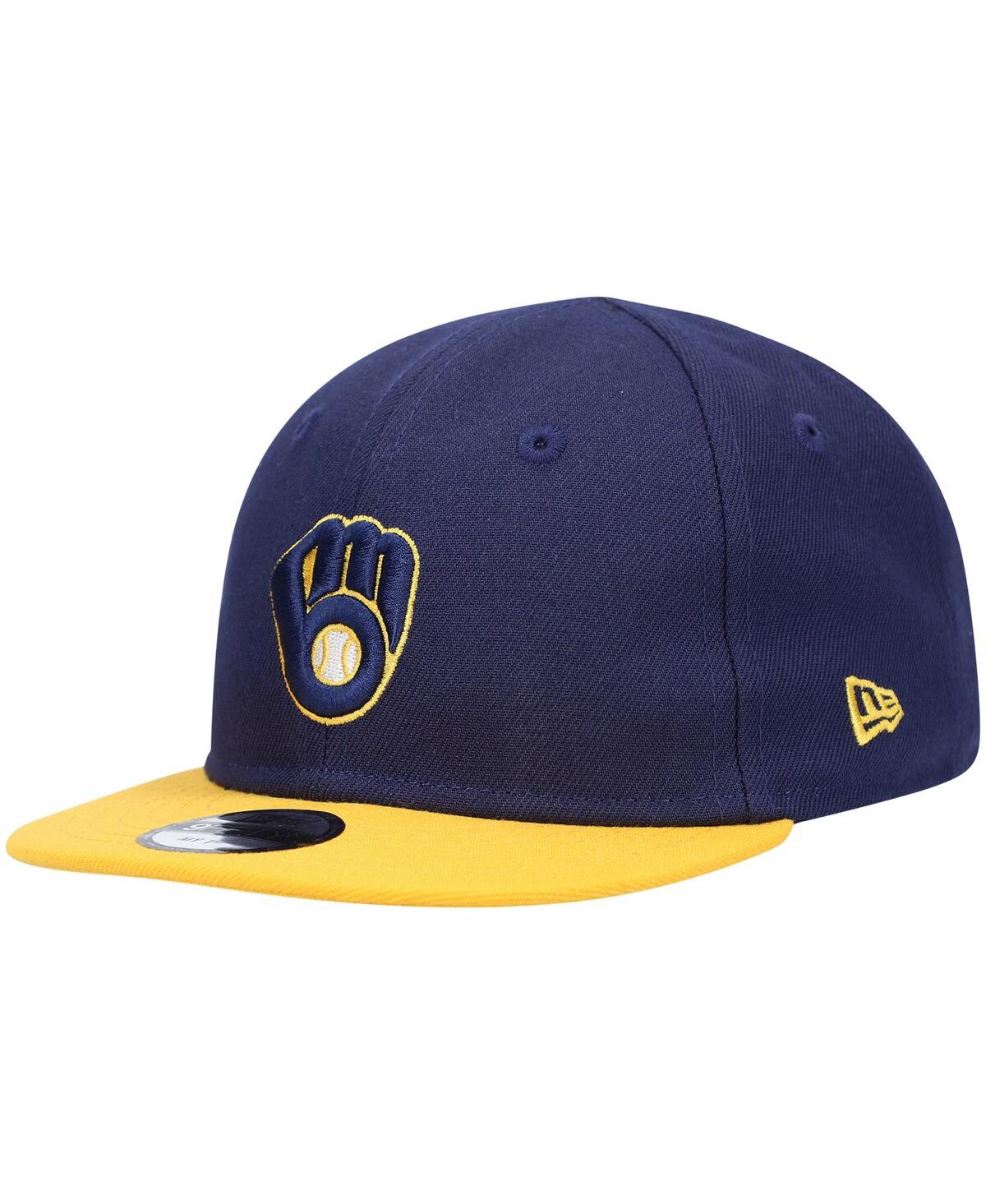 New Era Babies' Infant Unisex Navy Milwaukee Brewers My First 9fifty Hat