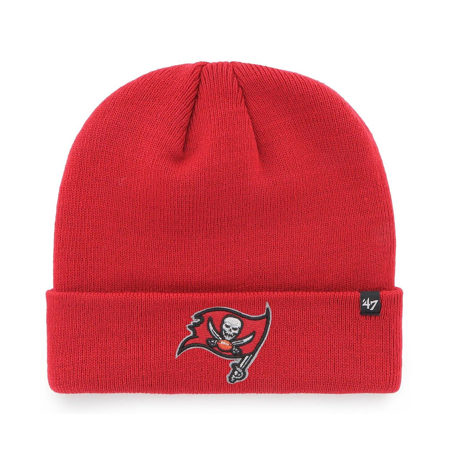 Мужская шапка '47 Brand Red Tampa Bay Buccaneers Secondary Basic Cuffed Knit Hat — фото 1
