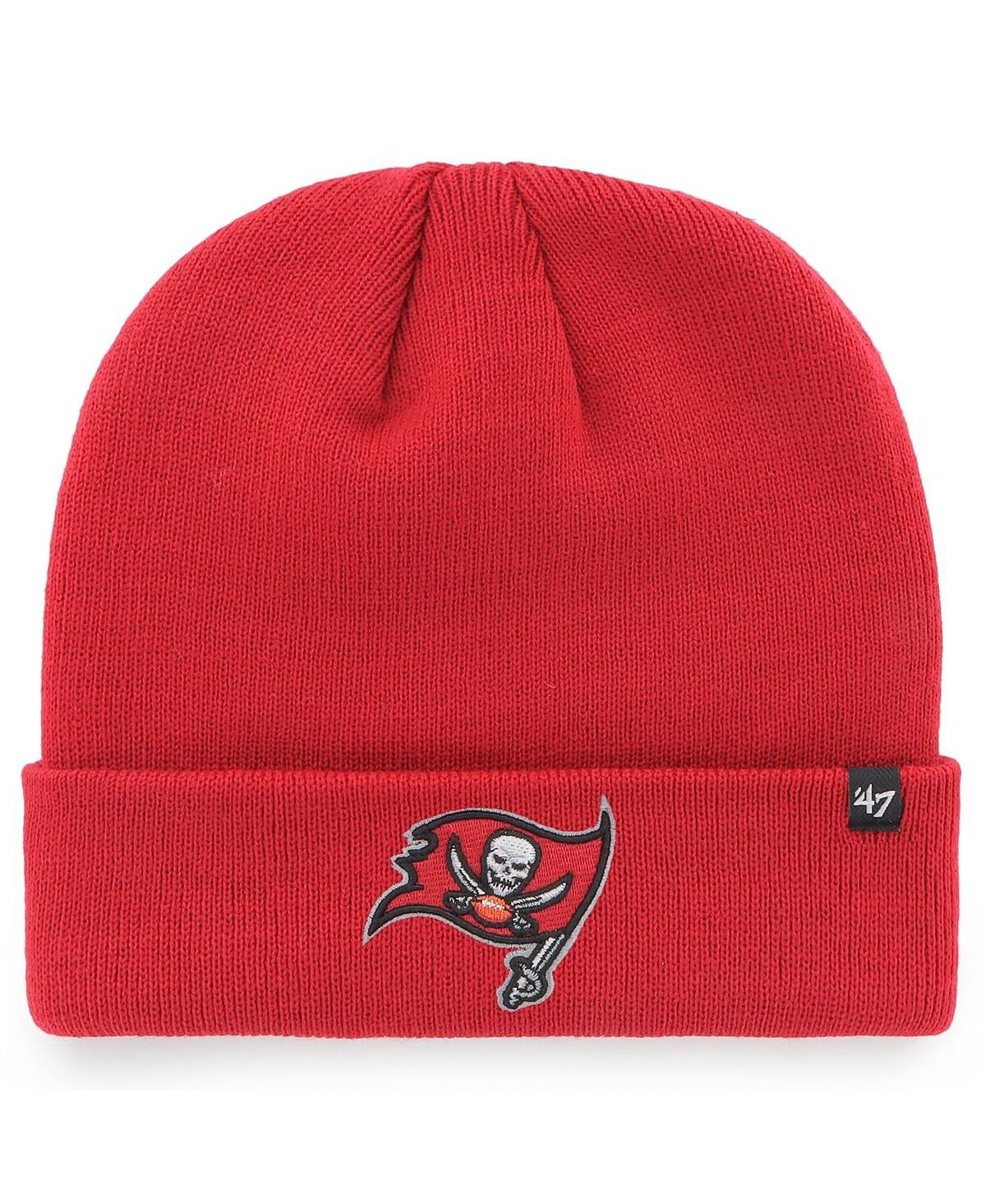 Shop 47 Brand Men's Red Tampa Bay Buccaneers Secondary Basic Cuffed Knit Hat