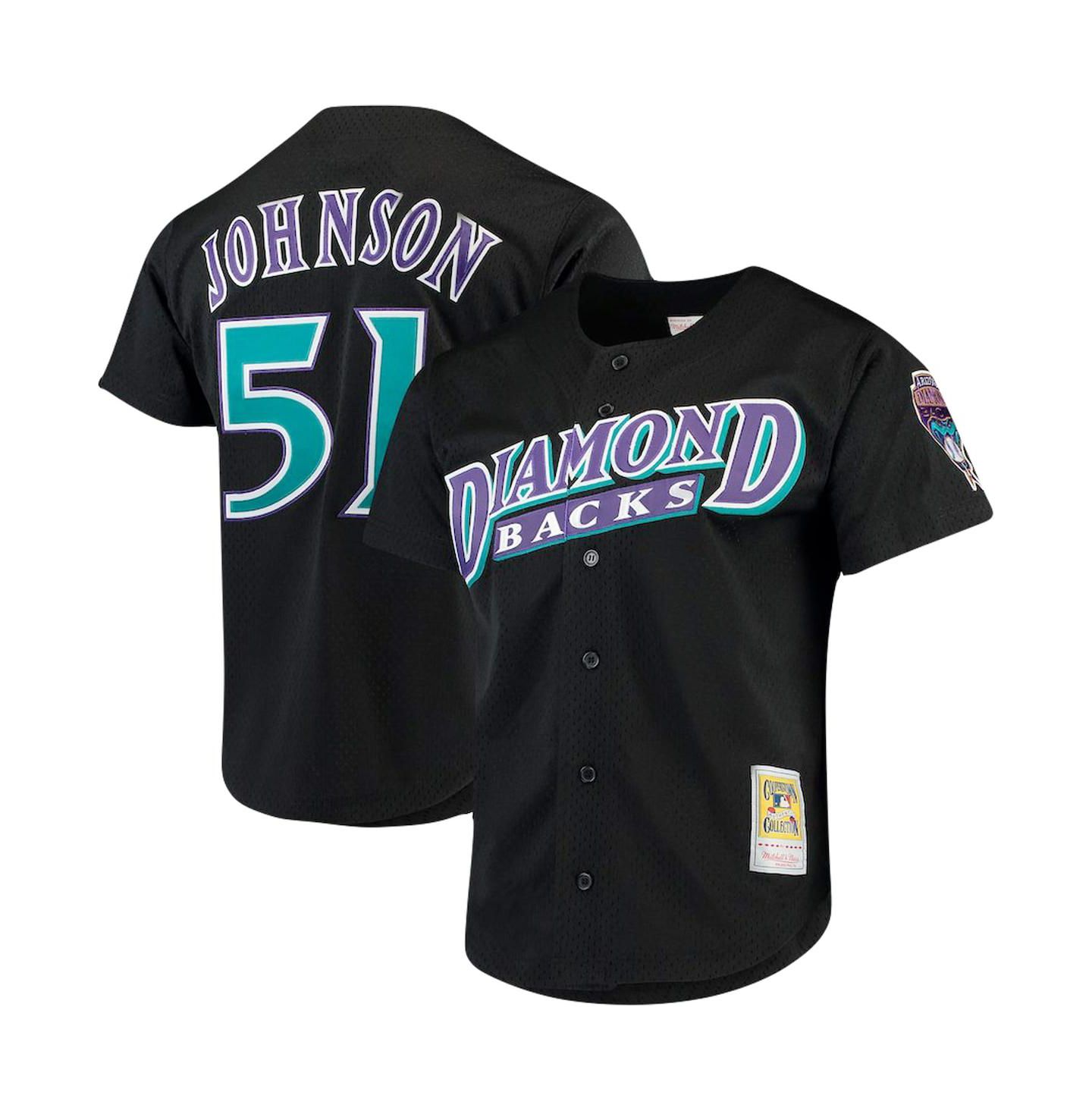 Мужская рубашка-джерси Mitchell & Ness Randy Johnson Arizona Diamondbacks, большие размеры — фото 1