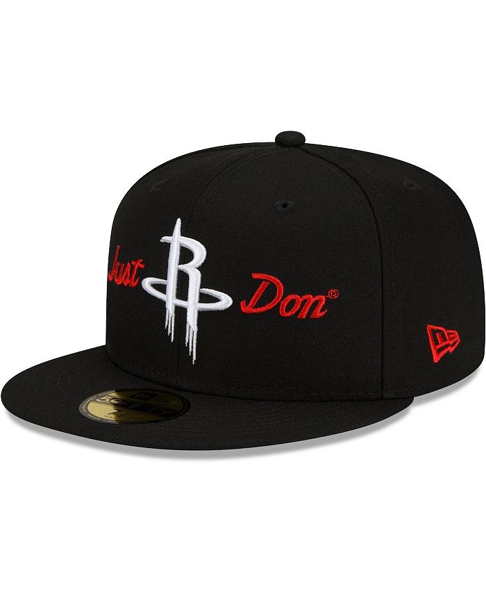 New Era Men's x Just Don Black Houston Rockets 59FIFTY Fitted Hat Macy's