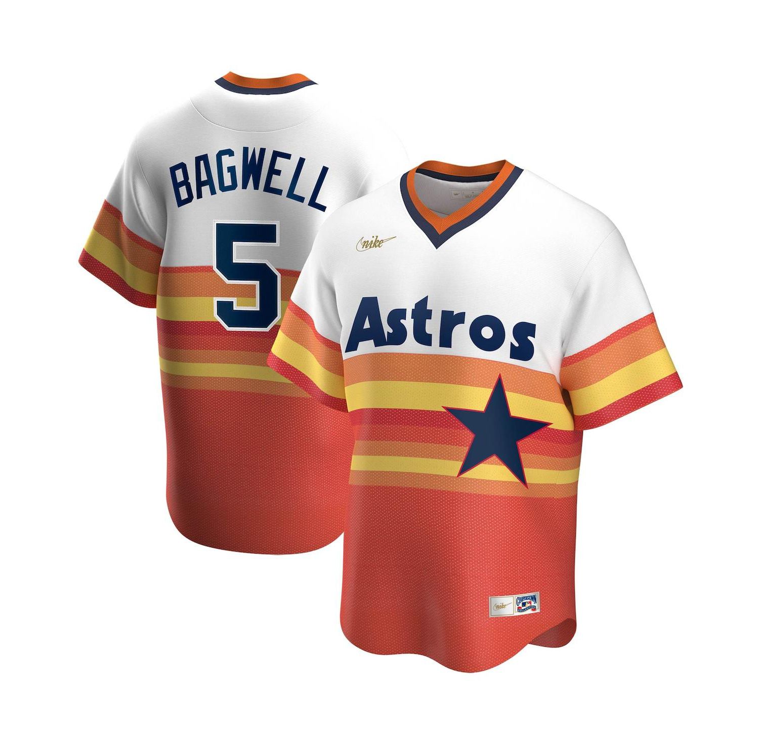 Men's Jeff Bagwell White Houston Astros Home Cooperstown Collection Player Jersey