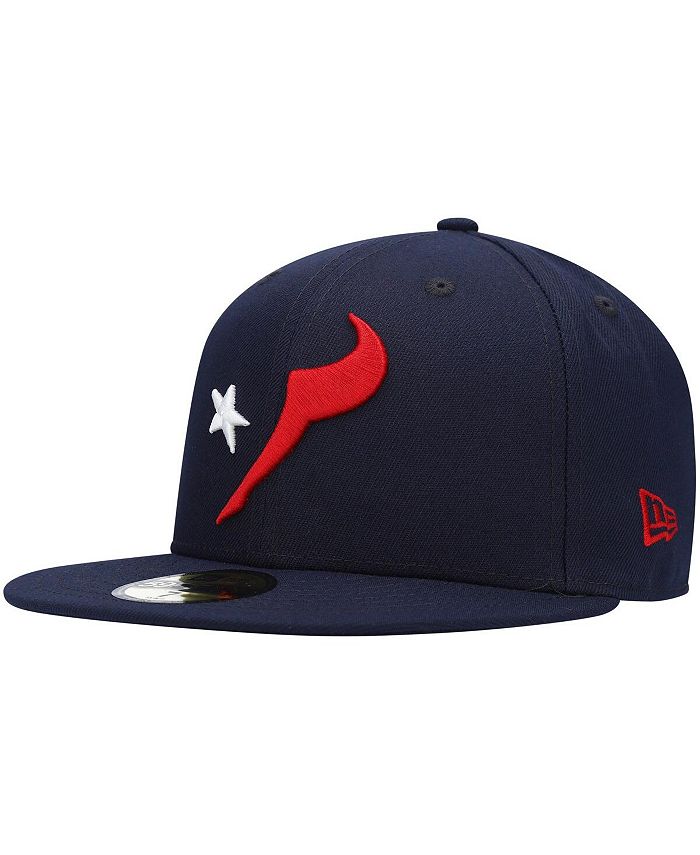 Houston Texans NFL TEAM-BASIC Navy Fitted Hat by New Era