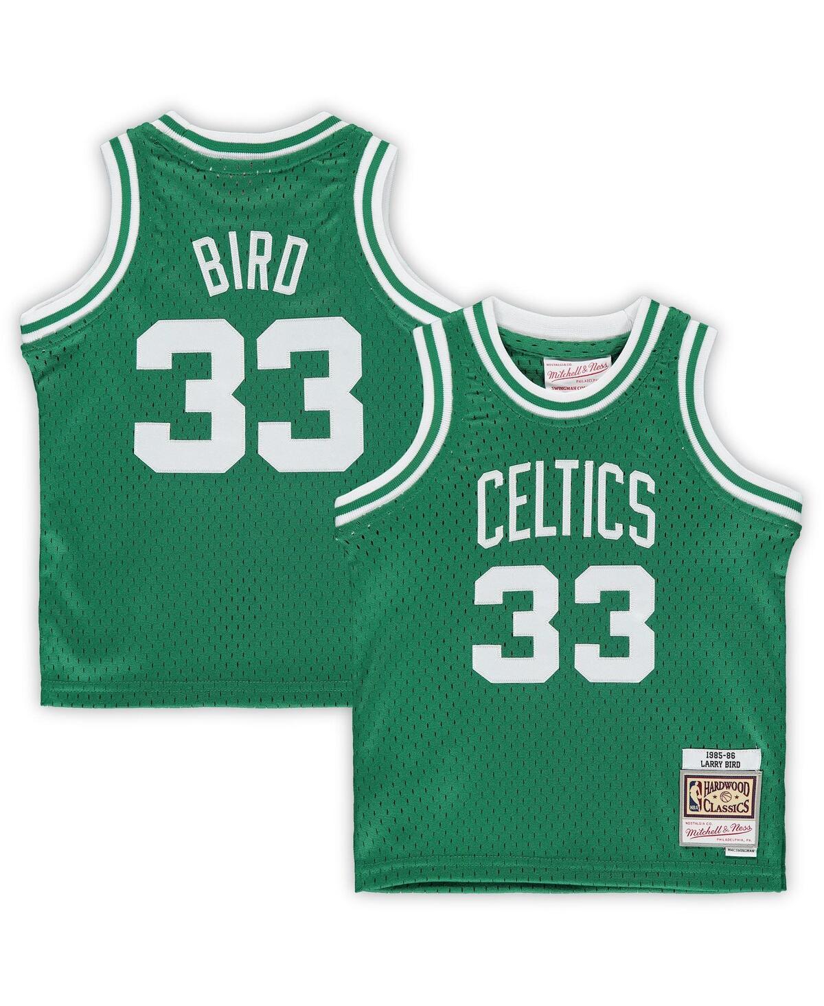Boys and Girls Infant Larry Bird Kelly Green Boston Celtics 1985/86 Hardwood Classics Retired Player Jersey