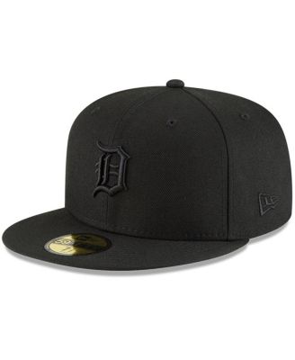 Men's Detroit Tigers Black on Black 59FIFTY Fitted Hat