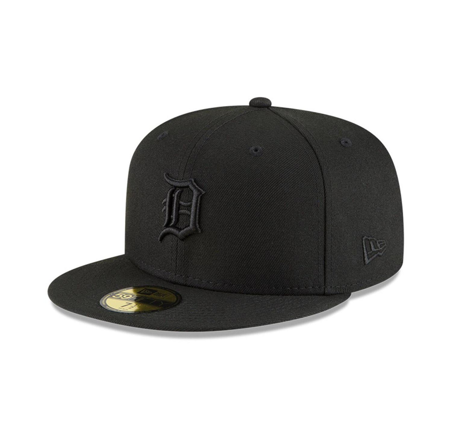 Men's Detroit Tigers Black on Black 59FIFTY Fitted Hat
