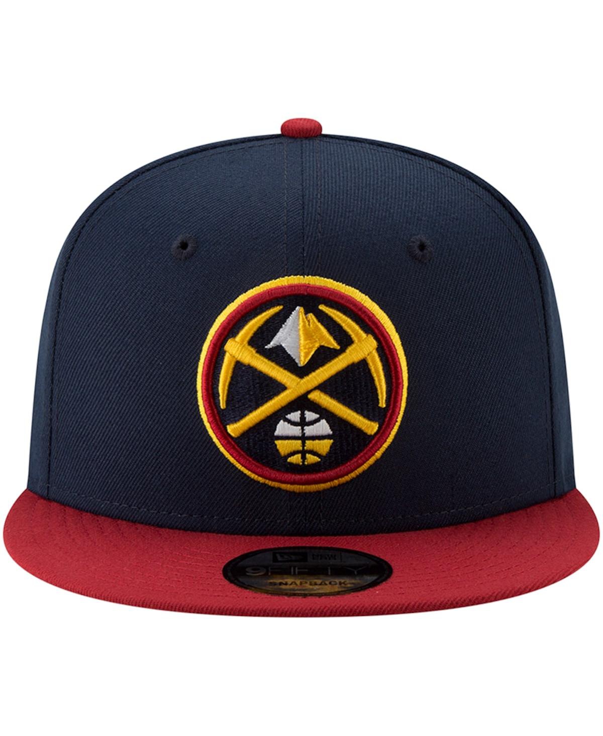 Shop New Era Men's Navy And Gold Denver Nuggets Two-tone 9fifty Adjustable Hat In Navy,gold