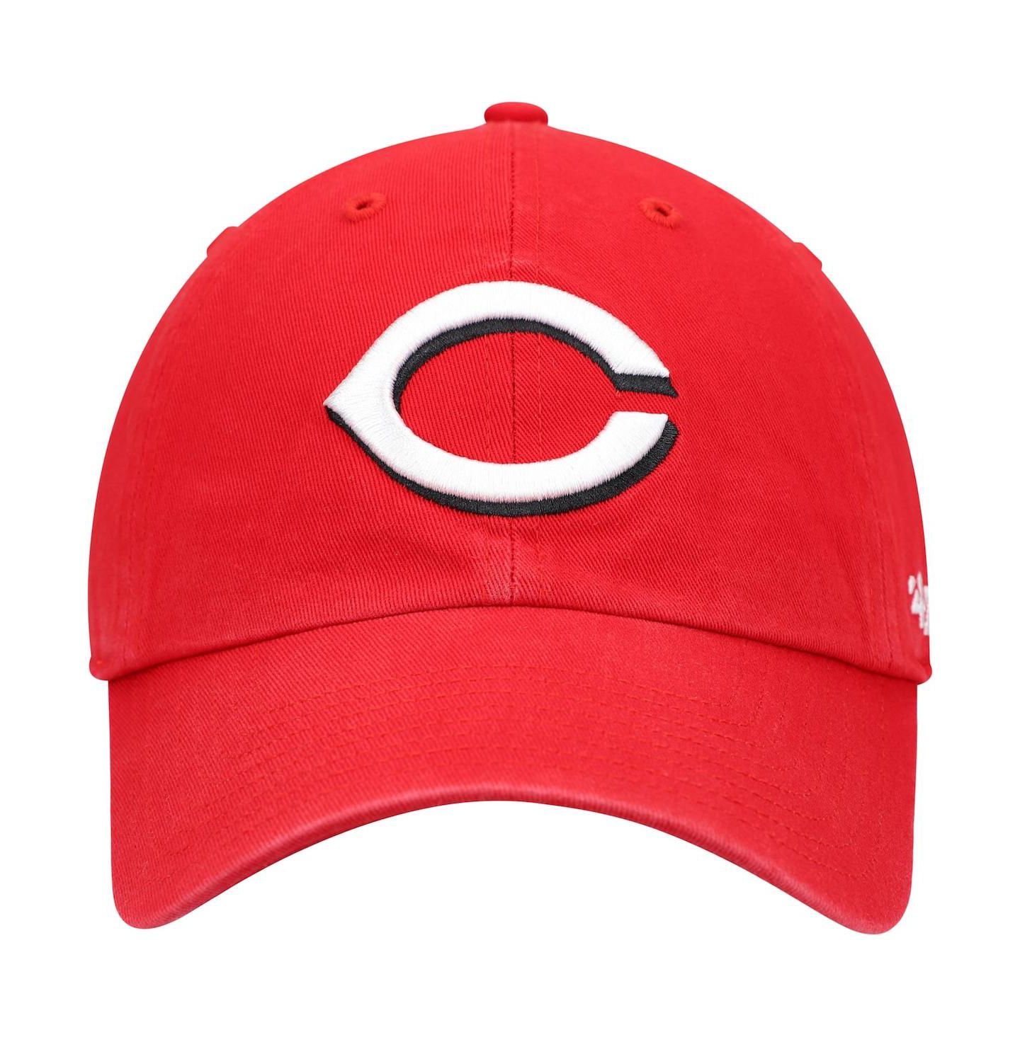 Мужская кепка '47 Brand Red Cincinnati Reds Home Clean Up Adjustable Hat — фото 3