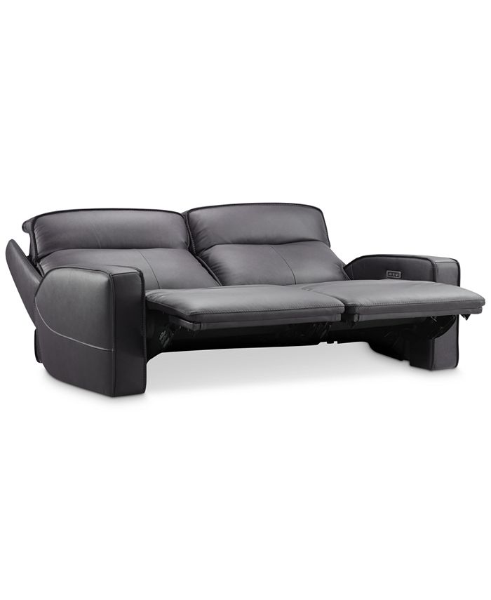 Furniture Dextan Leather 2Pc. Sofa with 2 Power Recliners, Created for