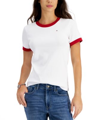 tommy hilfiger ringer t shirt