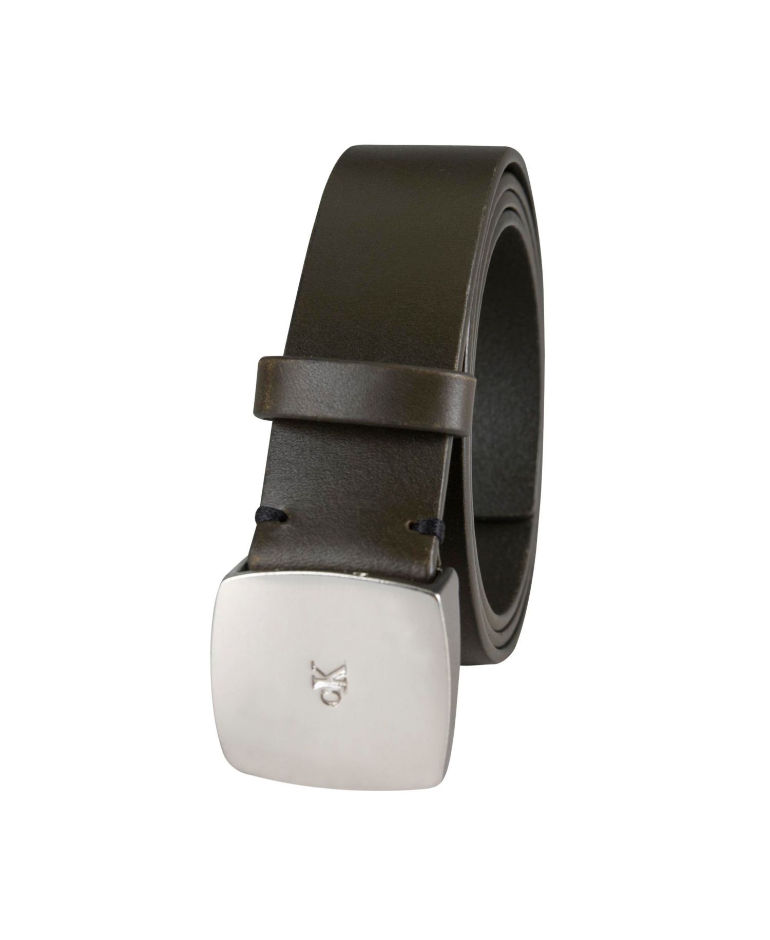 Women's Micro CK Logo Leather Pant Belt