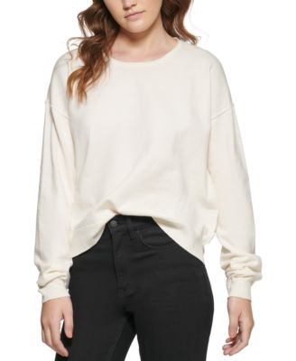 Calvin Klein Jeans - Women's Dropped-Shoulder Crewneck Sweater