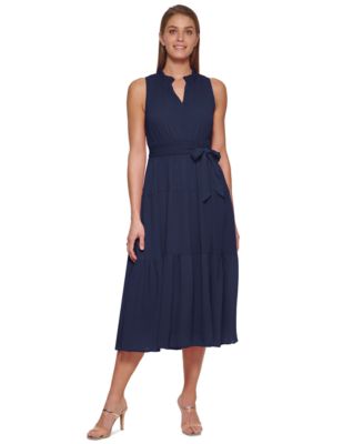 DKNY Tiered Midi Dress - Macy's