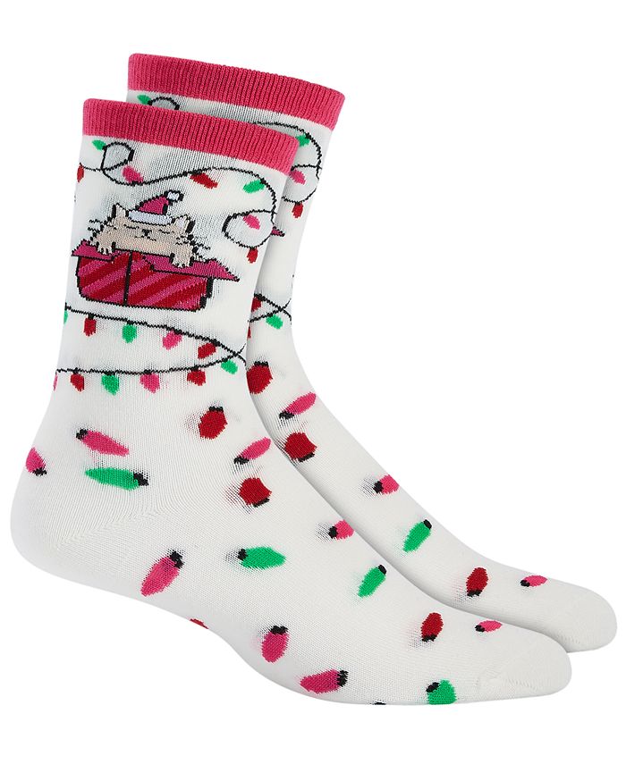 Charter Club Women's Holiday Crew Socks, Created for Macy's Macy's