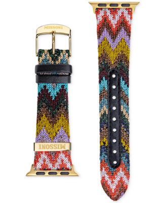Missoni - Multicolor Leather Strap for Apple Watch&reg; 42mm/44mm