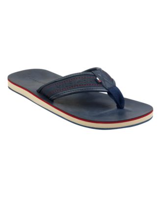 tommy hilfiger navy flip flops