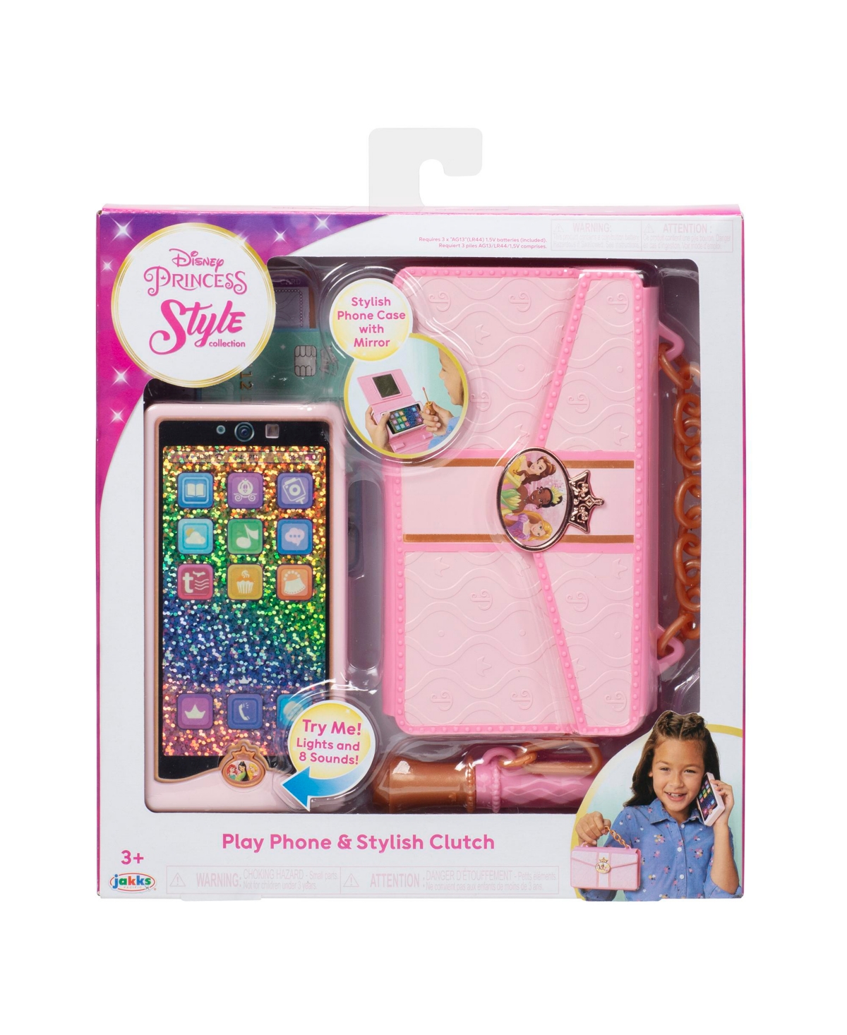 Disney Princess Kids' 5-piece Style Collection Phone Set In Multicolor
