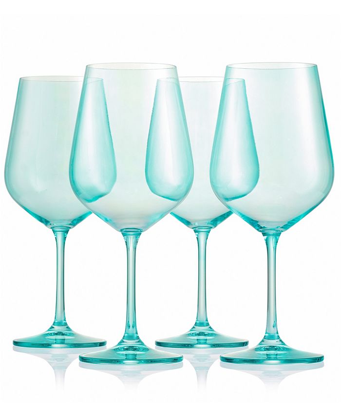 New STOTTER & NORSE Set of 4 Stemmed Wine Glasses Unbreakable Polycarbonate