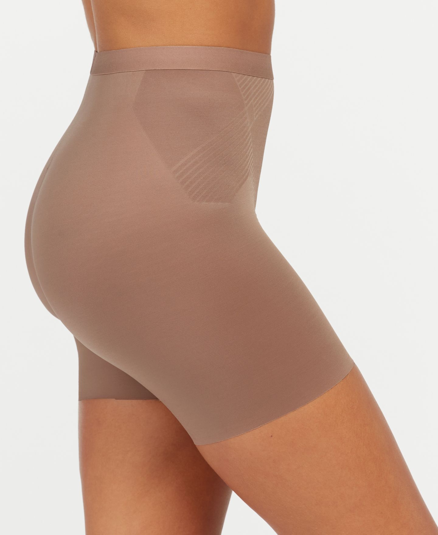 Женские шорты Spanx Thinstincts 2.0 High-Waisted Mid-Thigh Girl, цвет: Caf Au Lait — фото 2