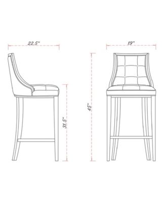 Fifth Avenue Leatherette Upholstered Barstool