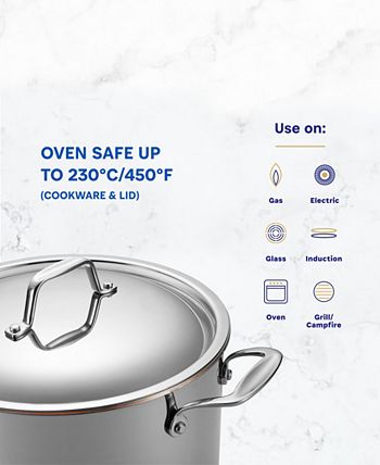 Legend Cookware 12.5 Quart Copper Core 5 Ply Stock Pot - Macy's