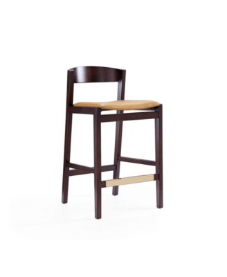 Klismos 3-Piece Leatherette Upholstered Counter Stool Set