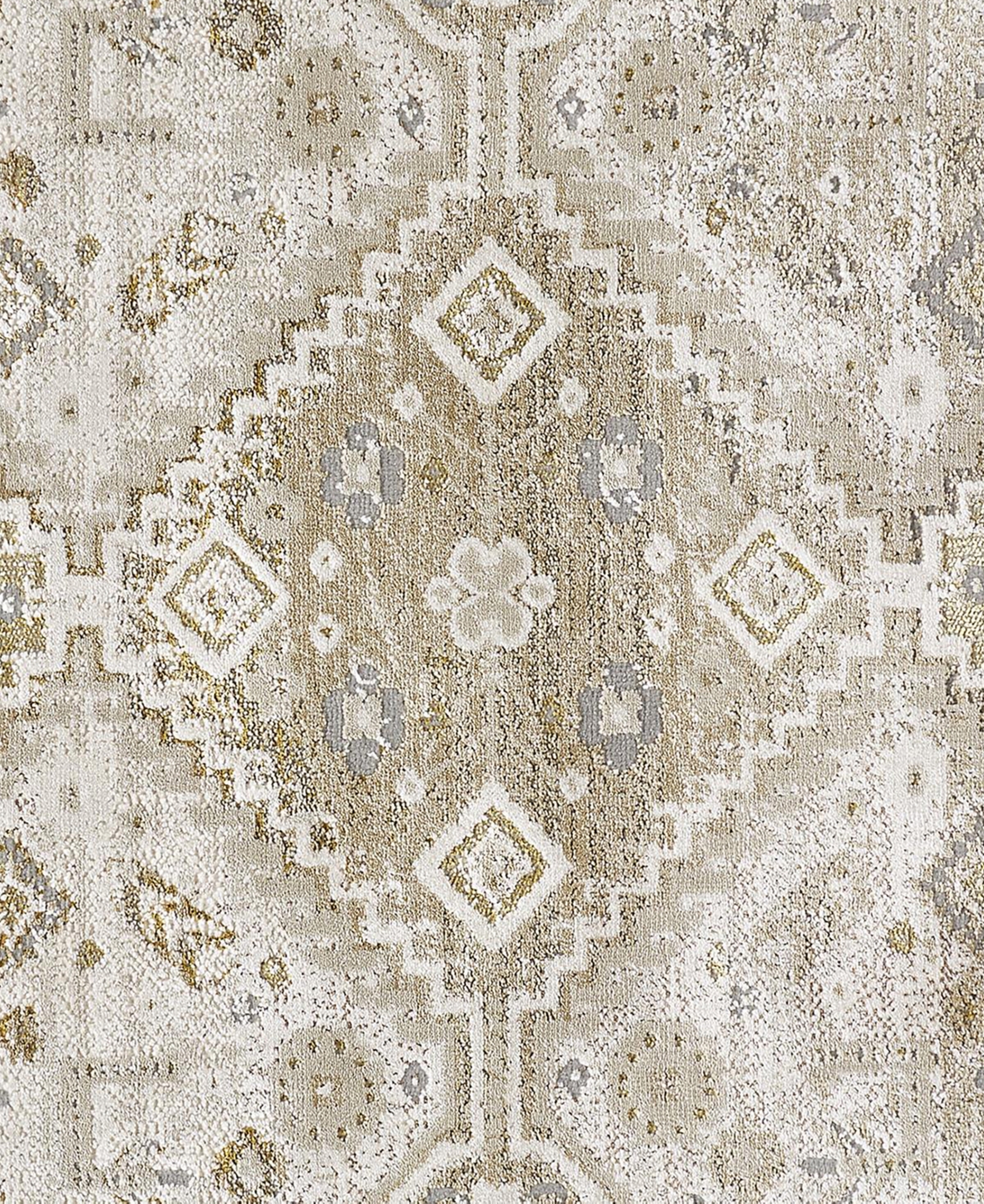 Feizy Aura R3738 Area Rug - Gold-Tone, Beige