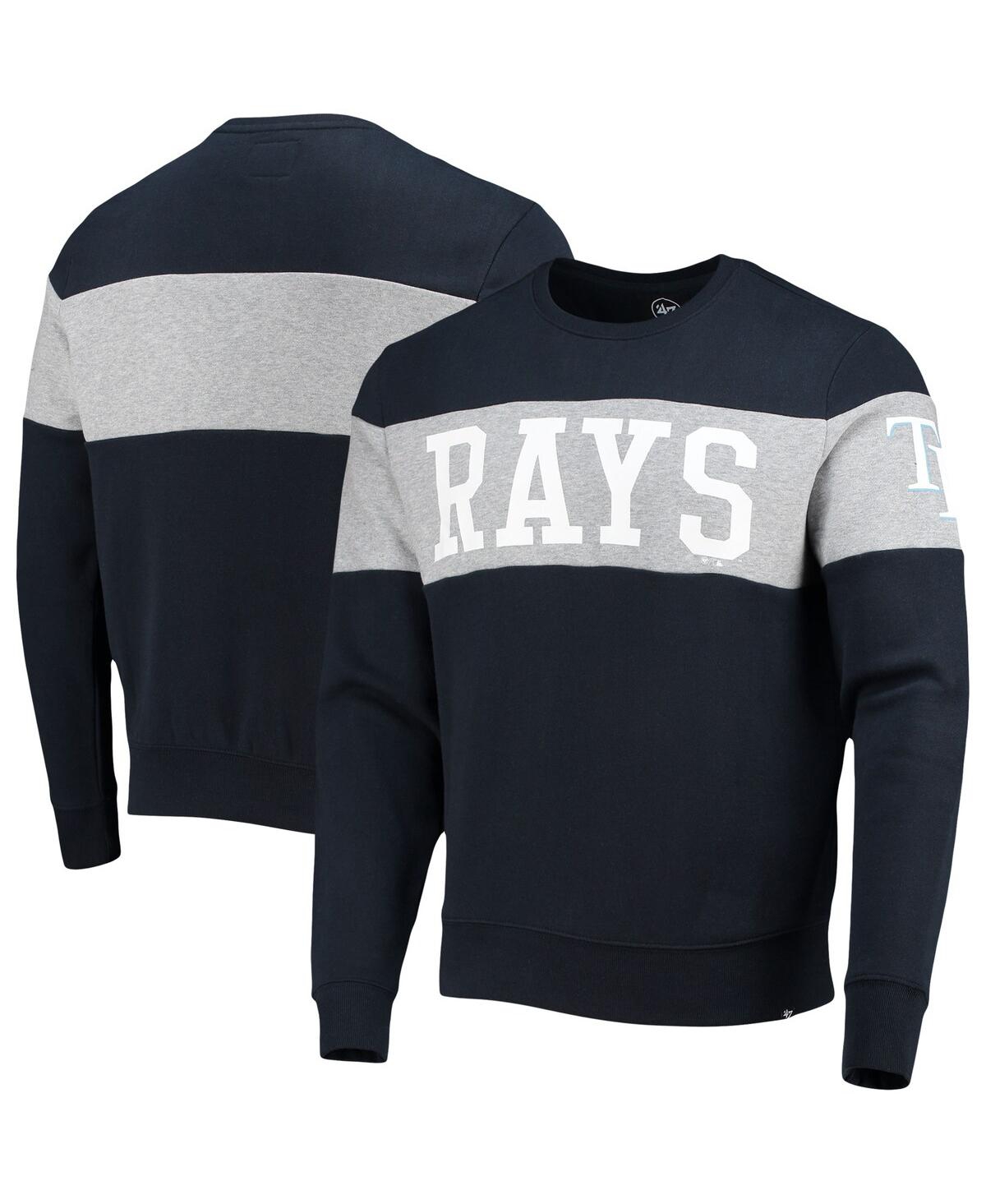 47 Brand Men's '47 Navy Tampa Bay Rays Interstate Pullover Sweatshirt