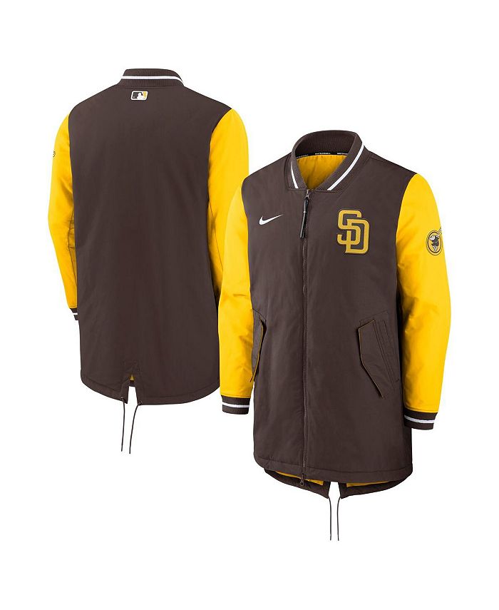 Nike Men's Brown San Diego Padres Authentic Collection Dugout ...