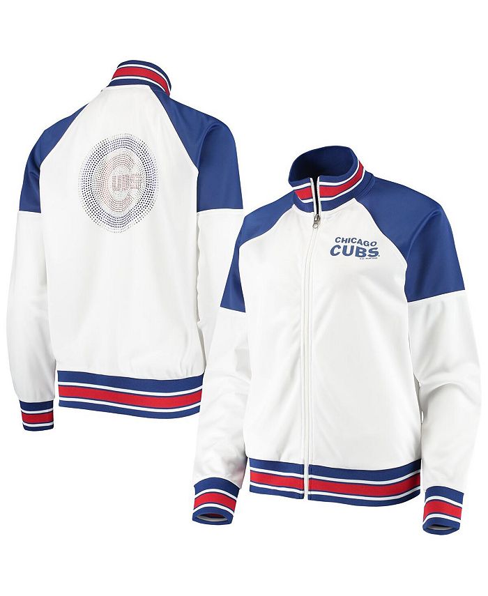 Men's Royal/White Chicago Cubs Logo Full-Zip Varsity Jacket