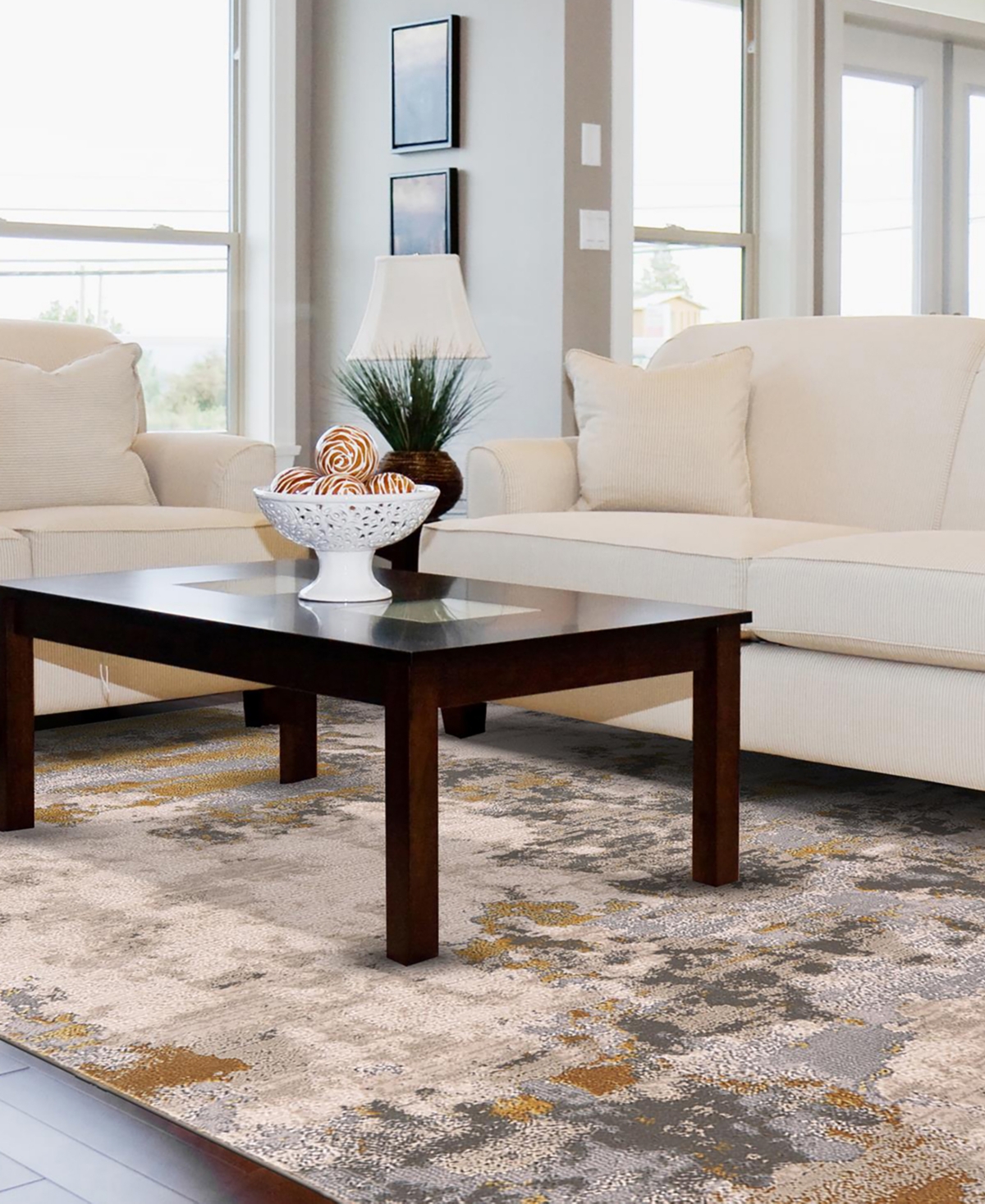 Simply Woven Nook Noo3970 5' X 8' Area Rug In Ivory,gold-tone