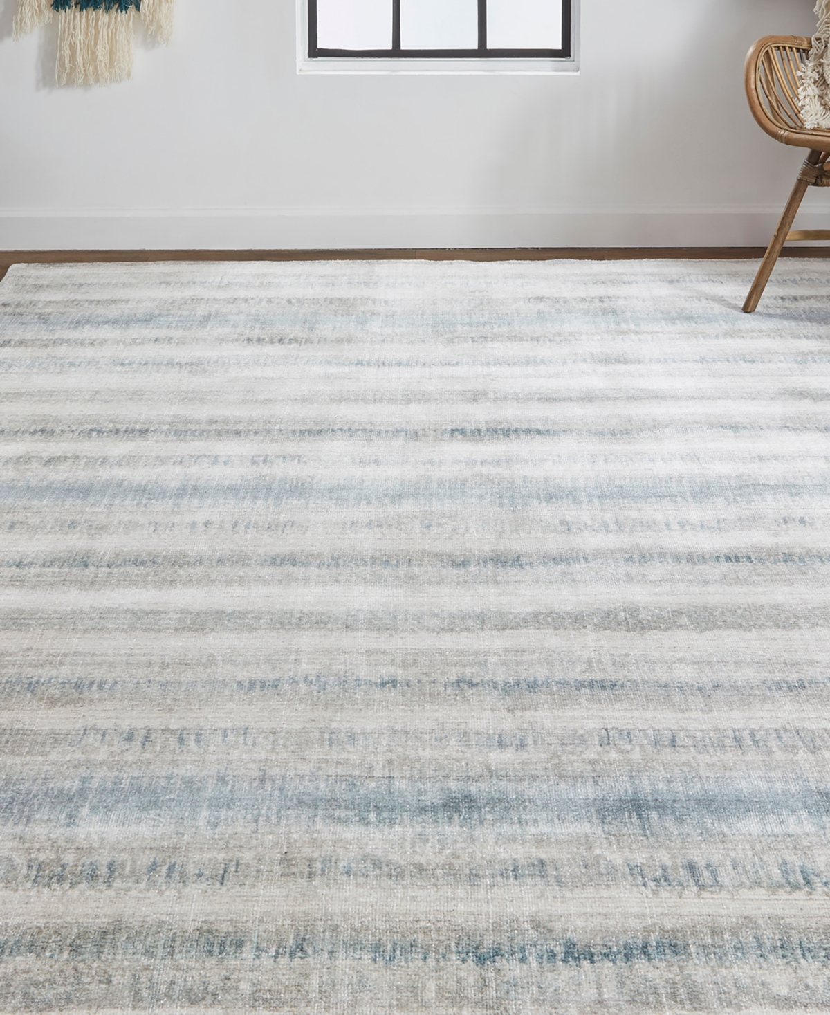 Feizy Mackay R8824 4' X 6' Area Rug In Blue,tan