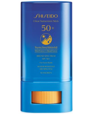 Shiseido Clear Sunscreen Stick SPF 50+, 20 g - Macy's