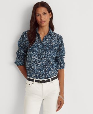 ralph lauren floral shirt women's