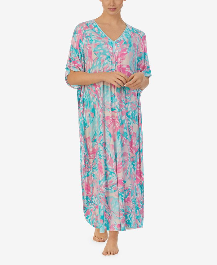 Ellen Tracy Velour Jewel-Trim Pajama Set - Macy's
