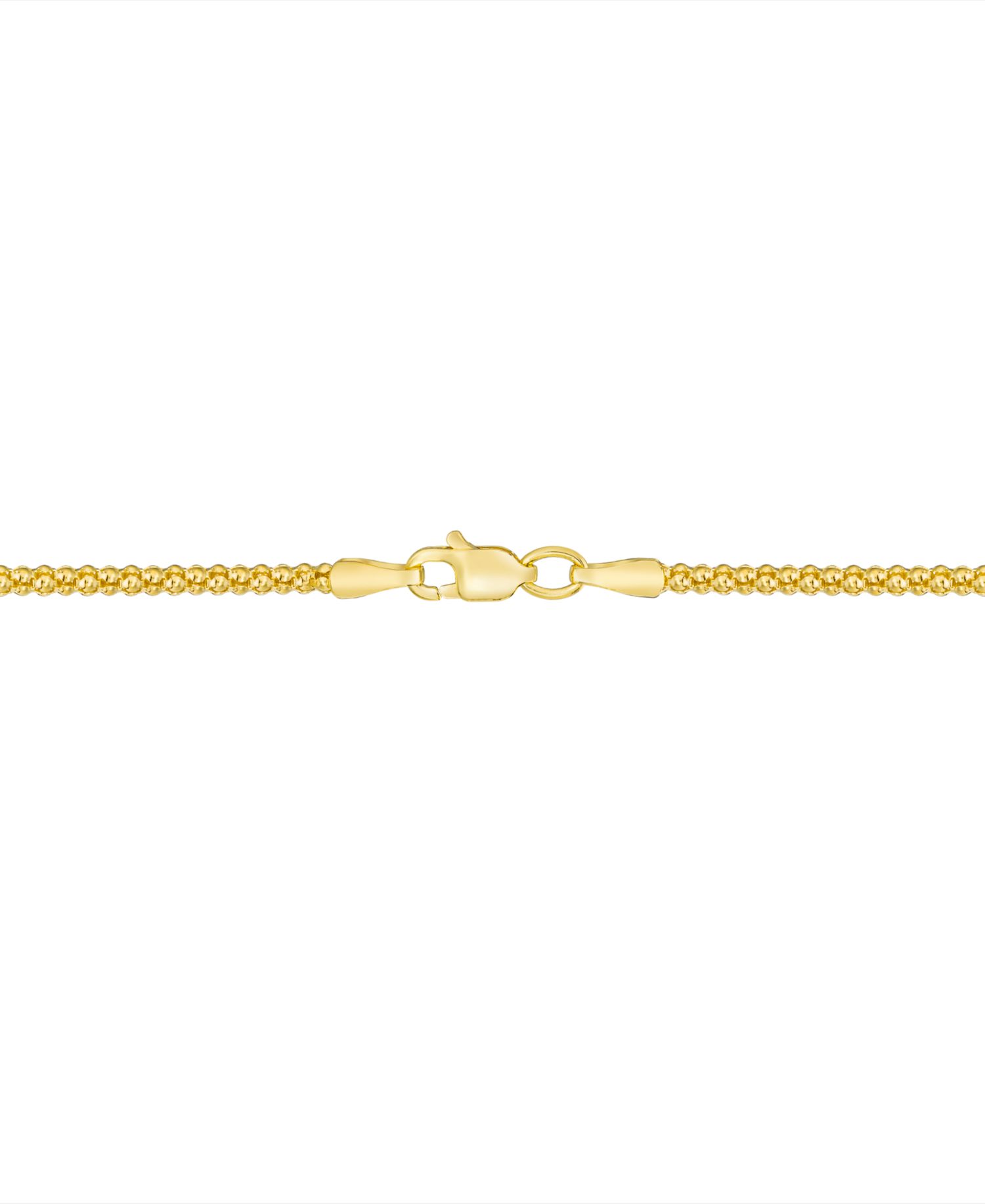 Popcorn Link Chain Necklace (1-3/4mm) in 14k Gold