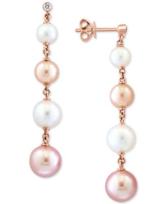 6-in-1 Pink 2024 Drop Earrings