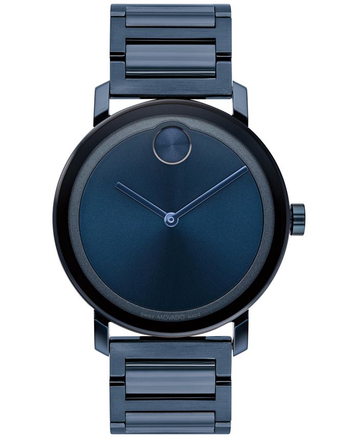 Movado Men s Swiss Bold Evolution Blue Ion Plated Stainless Steel