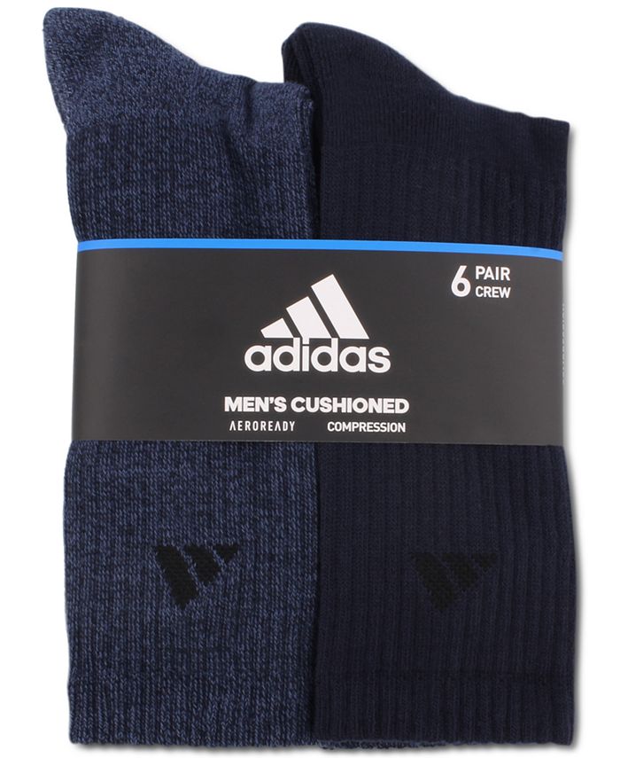 adidas Men's Athletic Cushioned Crew Socks 6 pk. Macy's