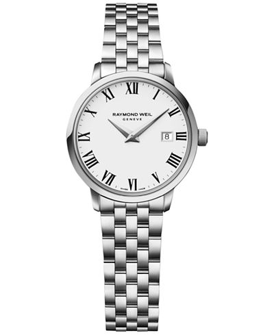 RAYMOND WEIL Women's Swiss Toccata Stainless Steel Bracelet Watch 29mm 5988-ST-00300
