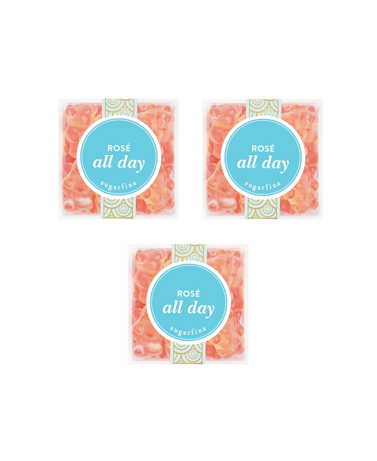 Shop Sugarfina Rose All Day Bears Small Cube Kit, Pack Of 3 In No Color