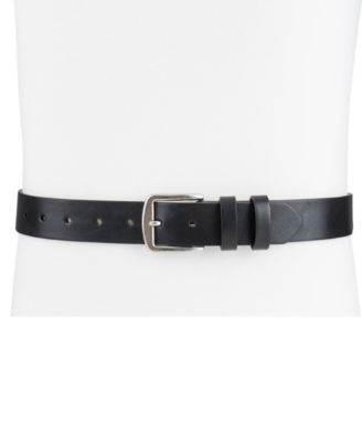 Men's Burnished-Edge Belt, Created for Macy's 