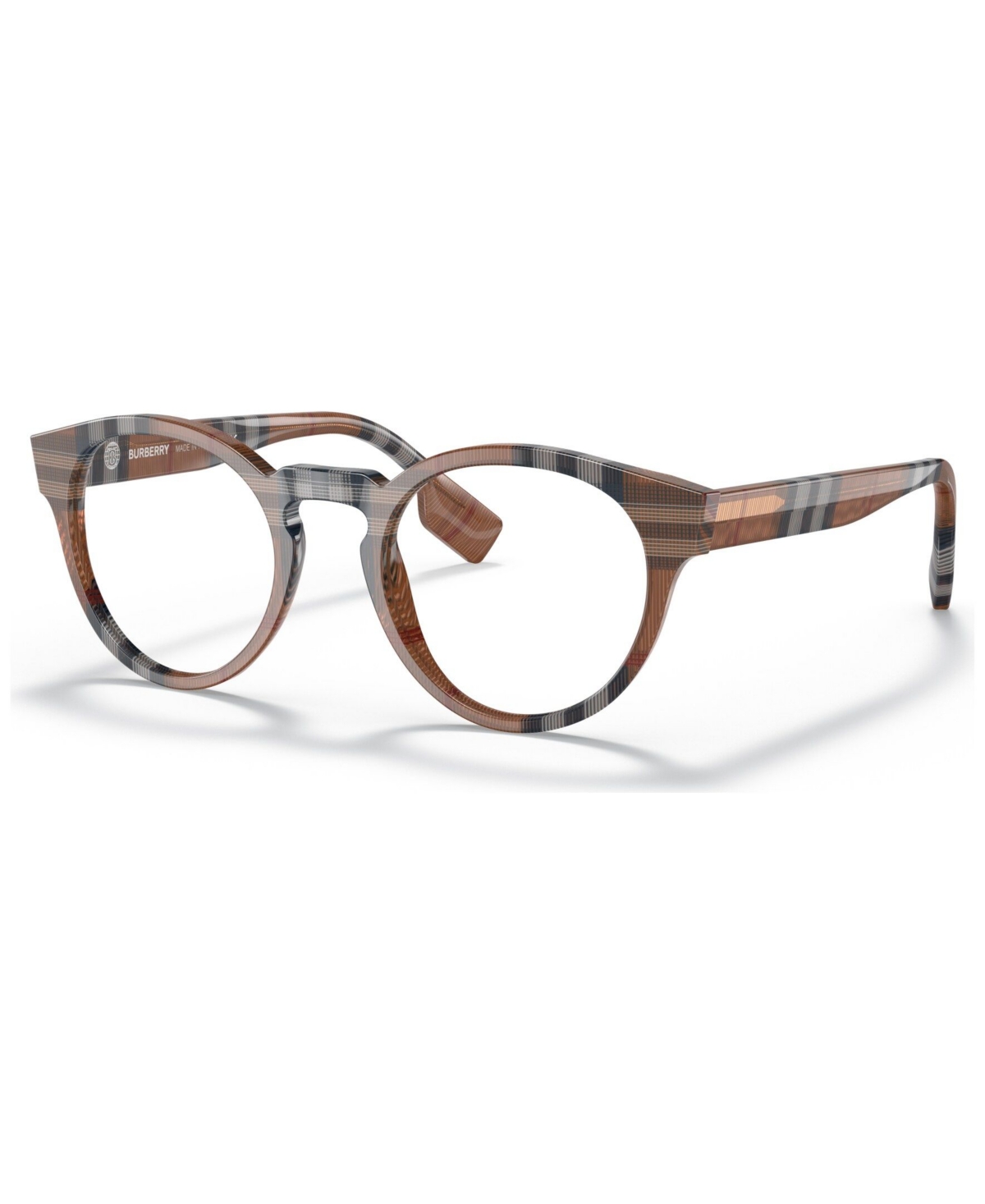 BE2354 Grant Men's Phantos Eyeglasses - Check Brown