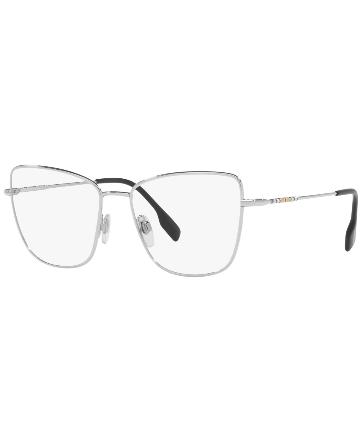 BE1367 Bea Women's Cat Eye Eyeglasses - Silver Tone