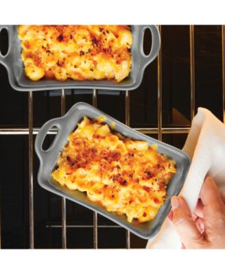 Ceramics Rectangular Au Gratin Baking Dish, Set of 2